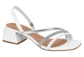 Sandalia Feminina Salto Bloco Beira Rio Metalizado Strass 8423.217.27271 Sandalia Feminina Salto Bloco Beira Rio Metalizado Strass 8423.217.27271