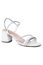 Sandália Feminina Salto Bloco Com Brilho Gentile, Sofisticação e Estilo para Todas as Ocasiões