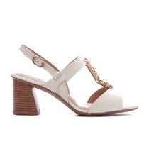 Sandália Feminina Salto Bloco Conforto Dakota - Creme Sandália Feminina Salto Bloco Conforto Dakota - Creme