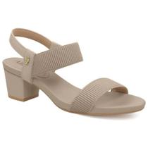 Sandália Feminina Salto Bloco Elástico Fendi Usaflex Y8204 Sandália Feminina Salto Bloco Elástico Fendi Usaflex Y8204