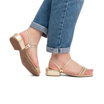 Sandália Feminina Salto Bloco Grosso Baixo Tamanco Confortável Sandália Feminina Salto Bloco Grosso Baixo Tamanco Confortável