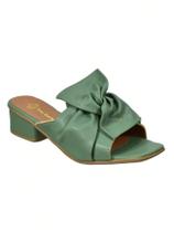 Sandália Feminina Salto Bloco Laço Casual Tamanco Verão 1129 Sandália Feminina Salto Bloco Laço Casual Tamanco Verão 1129