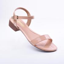 Sandália Feminina Salto Bloco Saltinho de 3cm de Altura Antiderrapante Cor Rosa Nude Sandália Feminina Salto Bloco Saltinho de 3cm de Altura Antiderrapante Cor Rosa Nude