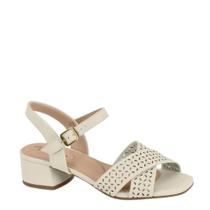 Sandália Feminina Salto Bloco Tiras Cruzadas Modare 7211105 - Branco Off - 39 Sandália Feminina Salto Bloco Tiras Cruzadas Modare 7211105 - Branco Off - 39