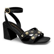 Sandália Feminina Salto Bloco Vertuo Preto Dakota Y8282-0001 Sandália Feminina Salto Bloco Vertuo Preto Dakota Y8282-0001
