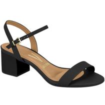 Sandália Feminina Salto Casual Vizzano - Preto