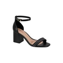 Sandália Feminina Salto Grosso Beira Rio Trançada Preto Sandália Feminina Salto Grosso Beira Rio Trançada Preto