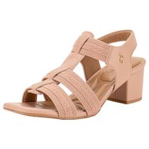 Sandália feminina salto grosso usaflex ma0505 Sandália feminina salto grosso usaflex ma0505