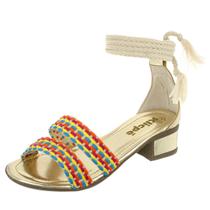 Sandália Feminina Salto Infantil Tiras Trançada Klicpé Sandália Feminina Salto Infantil Tiras Trançada Klicpé