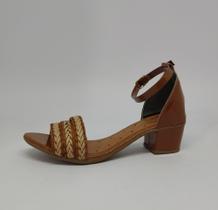 Sandália feminina salto médio caroline Sandália feminina salto médio caroline