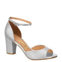 Sandália Feminina Salto Médio Grosso Festa Vizzano 6262.406 Sandália Feminina Salto Médio Grosso Festa Vizzano 6262.406