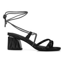 Sandália Feminina Salto Médio Grosso Ramarim Preta Sandália Feminina Salto Médio Grosso Ramarim Preta