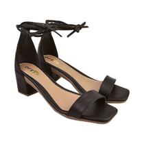 Sandália Feminina Salto Médio Tira de Amarrar Olzzy S-028