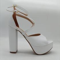 Sandalia Feminina Salto Meia Pata Mozione Conforto Macio