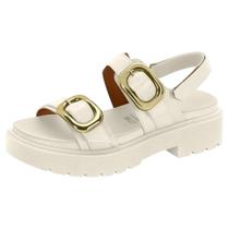 Sandália Feminina Salto Plataforma Flatform Conforto Vizzano