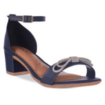 Sandalia Feminina Salto Quadrado Grosso Laco A341
