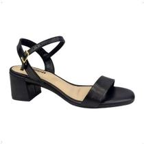 Sandalia Feminina Salto Quadrado Moleca Ref.5496.101 - Preto Sandalia Feminina Salto Quadrado Moleca Ref.5496.101 - Preto
