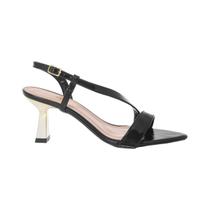 Sandália Feminina Salto Taça Cromado Stessy Bico Folha Elegante Premium Sandália Feminina Salto Taça Cromado Stessy Bico Folha Elegante Premium