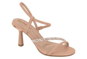 Sandália Feminina Salto Taça Médio Strass Brilhos Beira Rio 8545.101.29031