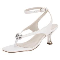 Sandália feminina salto taça via marte 177043 Sandália feminina salto taça via marte 177043