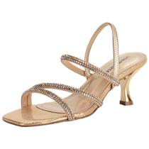 Sandália feminina salto taça via marte 177045 Sandália feminina salto taça via marte 177045