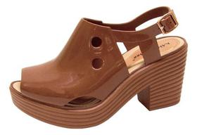 Sandália Feminina Sandal Boot Alta Monocolor moda confortável elegante Miss Miss 10257