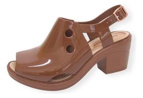Sandália Feminina Sandal Boot Monocolor Baixa Confortável Miss Miss ref 10256