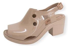 Sandália Feminina Sandal Boot Monocolor Baixa Confortável Miss Miss ref 10256 Sandália Feminina Sandal Boot Monocolor Baixa Confortável Miss Miss ref 10256