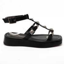 Sandália Feminina Sapato da Corte Flatform Spikes Sandália Feminina Sapato da Corte Flatform Spikes