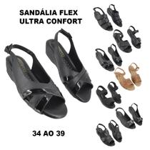 Sandália Feminina Sapato Salto Baixo Dubelli Flex Ultra Confort MG106