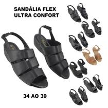 Sandália Feminina Sapato Salto Baixo Dubelli Flex Ultra Confort MG106