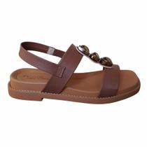 Sandalia Feminina Slide Flat Modare Ultraconforto Pedrarias 7205.106