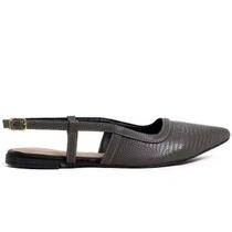 Sandália Feminina Slingback Marcela Prado Onix