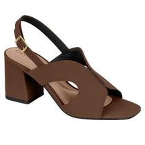 Sandália Feminina Slingback Nobuck Conhaque Beira Rio 8436.238