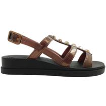 Sandália Feminina Social Casual Dia a Dia Passeio Trabalho Conforto Flatform Zaxy 19120