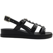 Sandália Feminina Social Casual Dia a Dia Passeio Trabalho Conforto Flatform Zaxy 19120