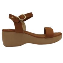 Sandália Feminina Softli com Salto Flatform e Tira Ajustável