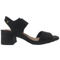 Sandália Feminina Softli com Salto Grosso Tiras Confortáveis