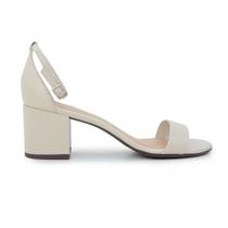 Sandália Feminina Solis Brasil Couro Off White - 1217 Sandália Feminina Solis Brasil Couro Off White - 1217