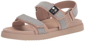Sandália feminina Steve Madden Mona natural com vários strass