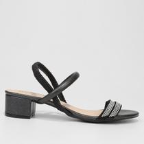 Sandalia feminina strass moleca salto baixo 5259.854