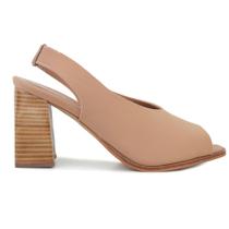 Sandália Feminina Sttern Salto Alto Lycra Bege - 2389