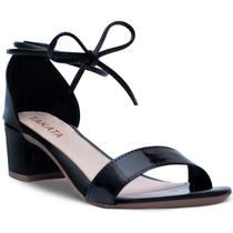 Sandália Feminina Takata Salto Médio Grosso Bloco Amarração AF3.08 Y