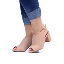 Sandália Feminina Tamanco Salto 6cm Bota Botinha Dia a Dia Cores JCL STORE