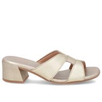 Sandalia Feminina Tamanco Salto Bloco Usaflex