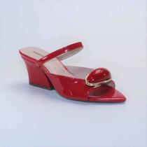 Sandália Feminina Tamanco Salto Médio Bloco 6cm Tira Fina Detalhe Pedra Luxo Moderna Elegante Confor Sandália Feminina Tamanco Salto Médio Bloco 6cm Tira Fina Detalhe Pedra Luxo Moderna Elegante Confor