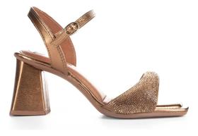 Sandalia Feminina Tanara Dakota Salto Bloco Luxuosa T8728