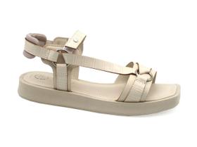 Sandália Feminina Tanara Flatform Nude T6702