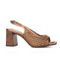 Sandália Feminina Tanara Salto Bloco Bronze Marrom - T8662 Sandália Feminina Tanara Salto Bloco Bronze Marrom - T8662