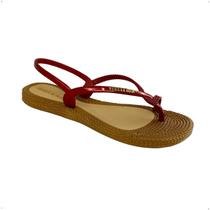 Sandalia Feminina Terra e agua Dedo Rasteira Estilo Praia 260106